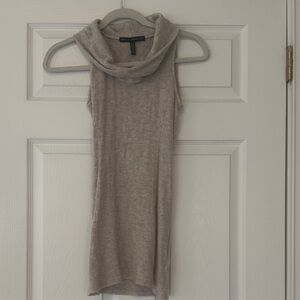 White House Black Market Tan Cowl Neck Sweater